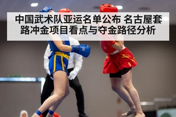 中国武术队亚运名单公布 名古屋套路冲金项目看点与夺金路径分析
